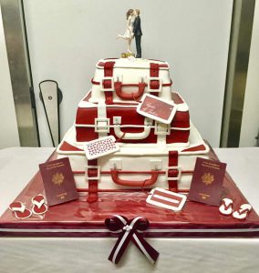 Wedding cake, pour les voyageurs... Magnifique !