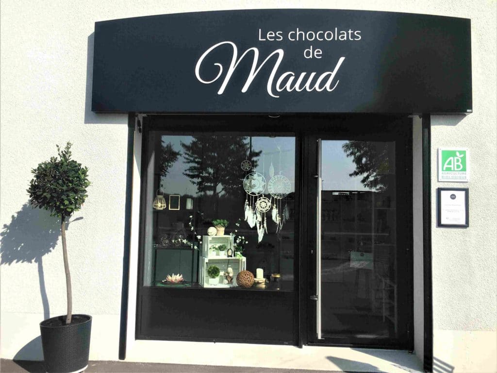 La jolie vitrine des Chocolats de Maud