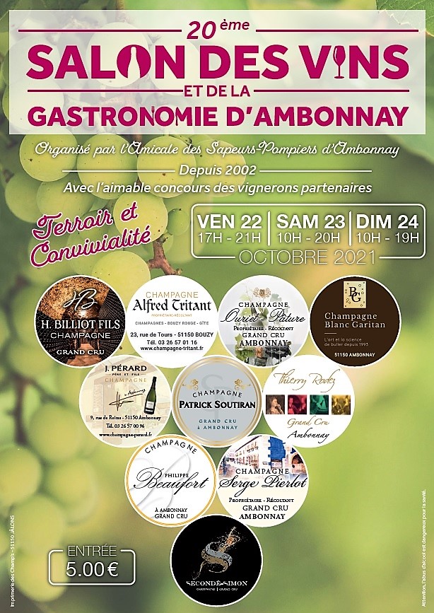 Salon des vins d'Ambonnay, 22-23-24 octobre 2021