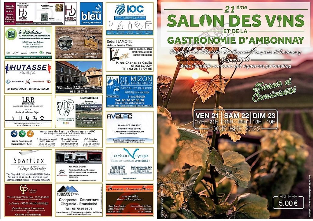 Salon des vins et de la gastronomie d'Ambonnay 2022