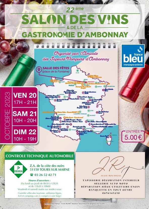 22ème salon des vinset de la gastronomie, Ambonnay