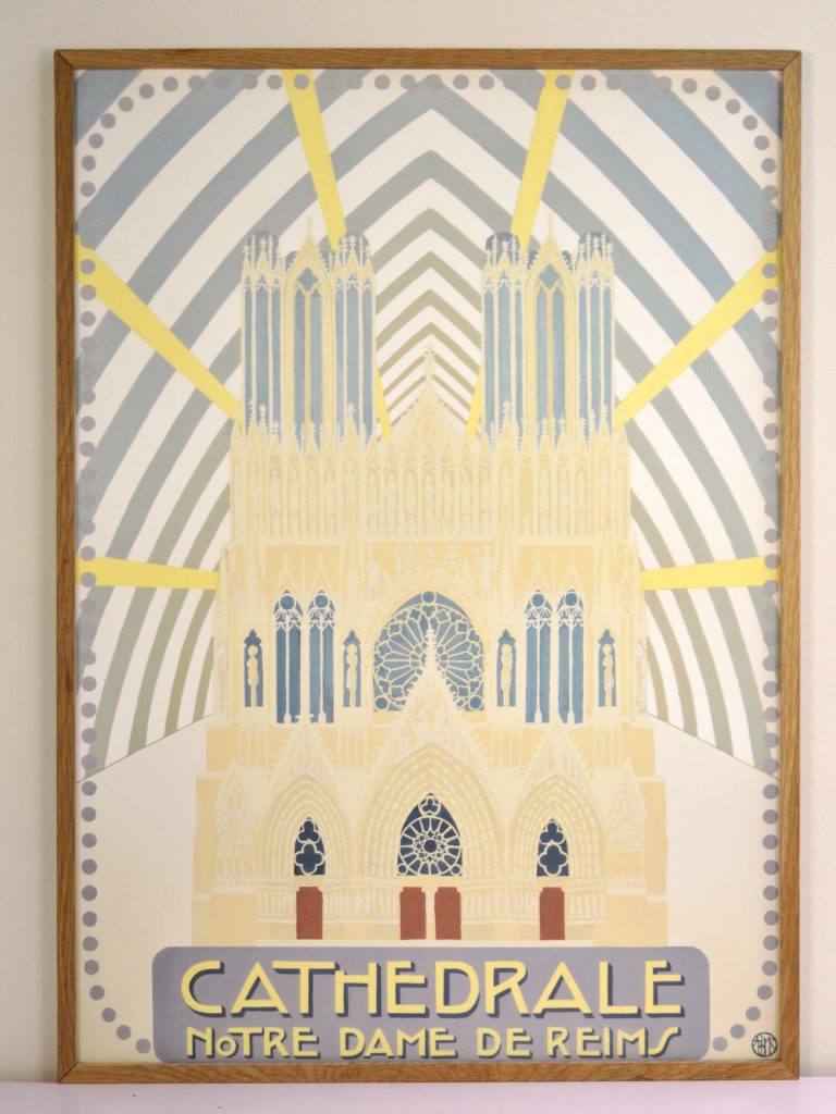 Affiche cathédrale de Reims