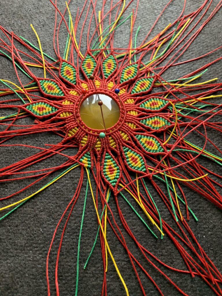 Création en cours aux couleurs sud-américaines
