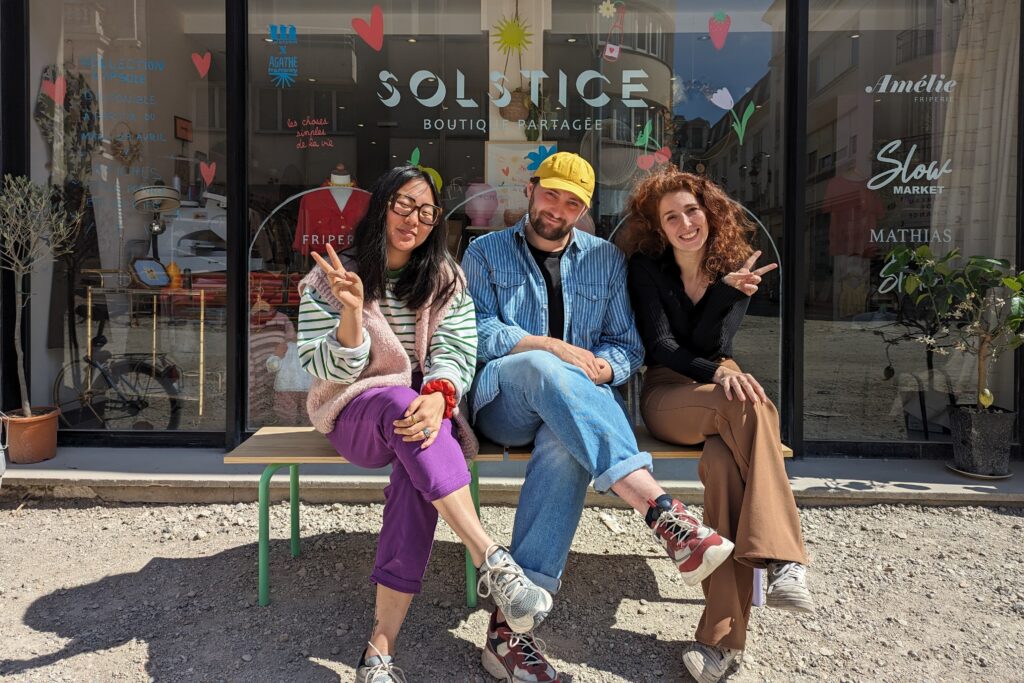 Solstice boutique : Eva CHARNICAL, Mathias BON et Amélie D'ANZI