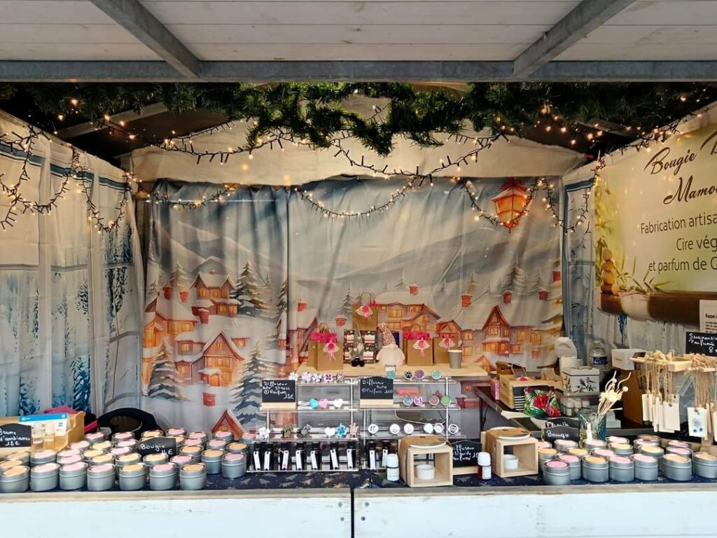 Bougie de Mamoune au marché de Noël ALC de la Gare
