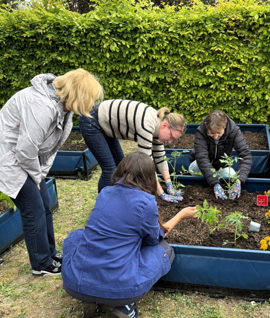 Les participants du potager collaboratif